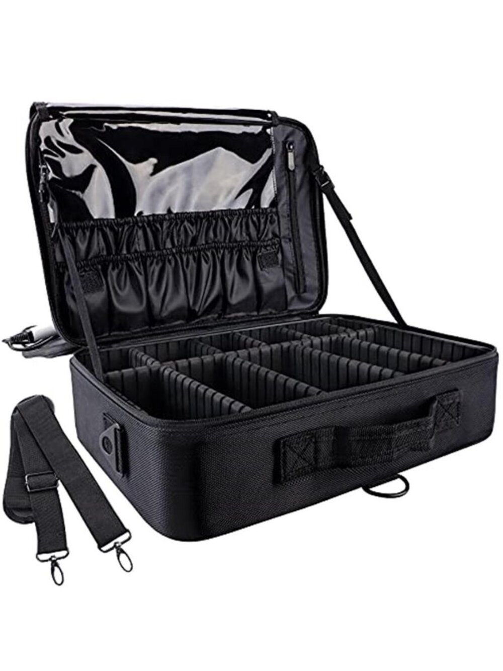 Large Capacity Travel Makeup Train Case,Professional Cosmetic Bags for Women
